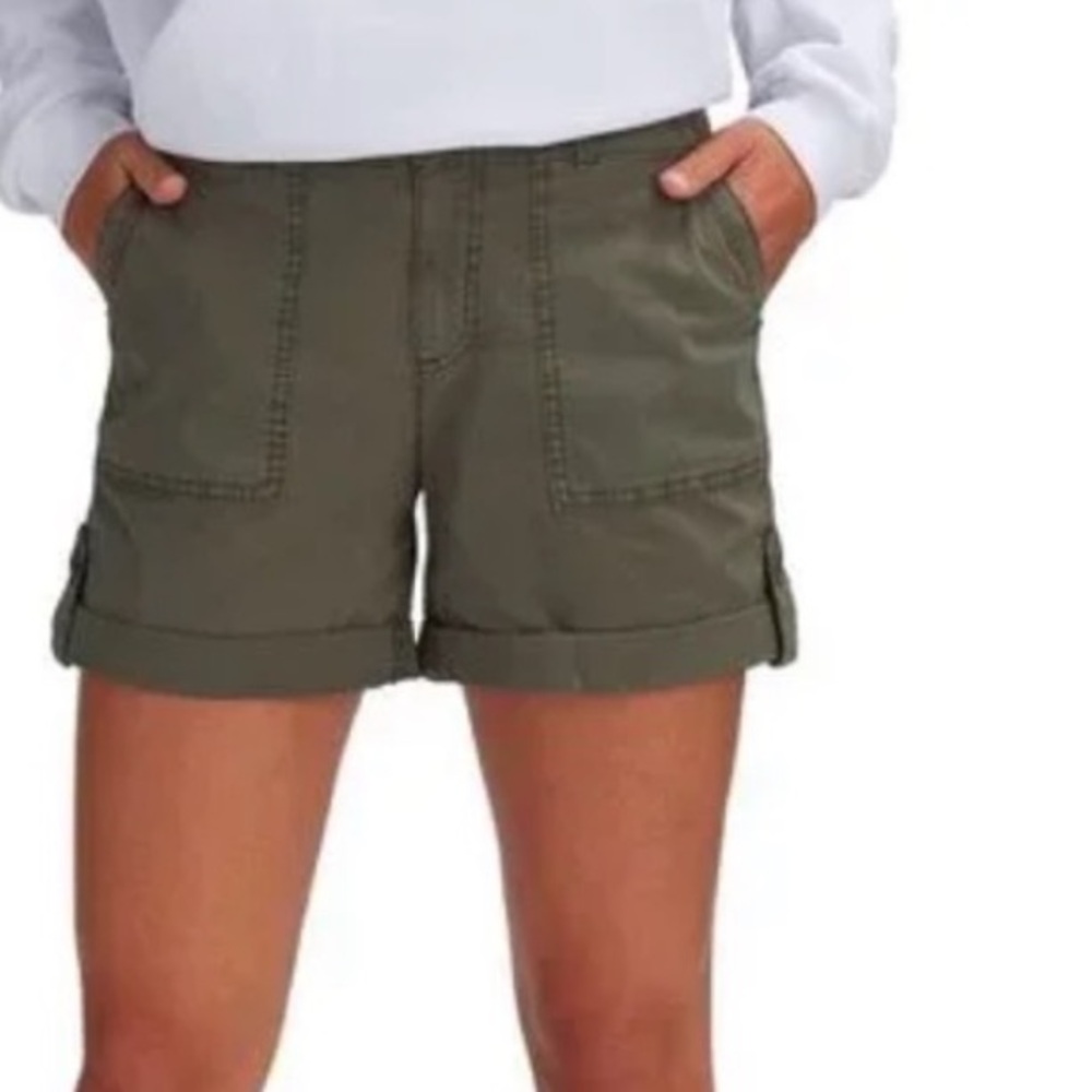Sanctuary Army Green Cargo Shorts